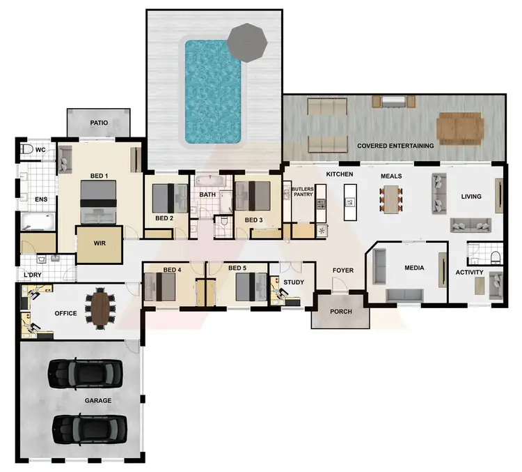 Floorplan of Homely house listing, 158-162 Weatherly Drive, Jimboomba QLD 4280