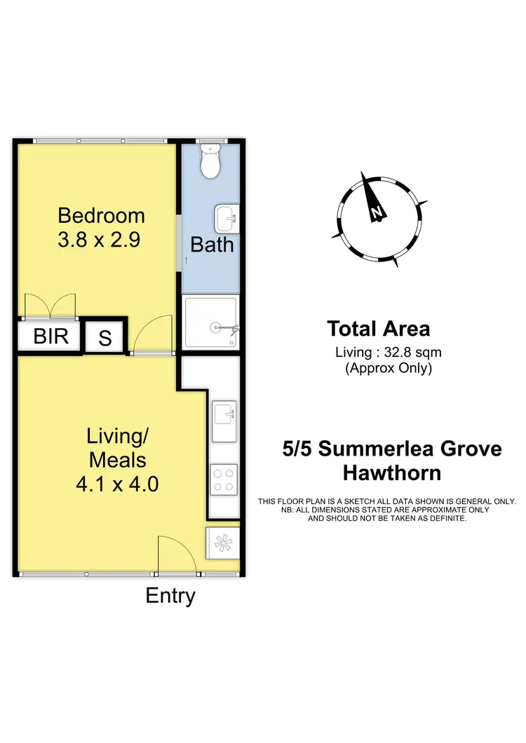 Floorplan of Homely apartment listing, 5/5 Summerlea Grove, Hawthorn VIC 3122