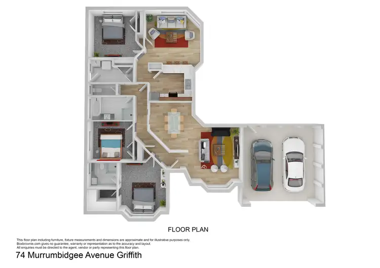 Floorplan of Homely house listing, 74 Murrumbidgee Ave, Griffith NSW 2680