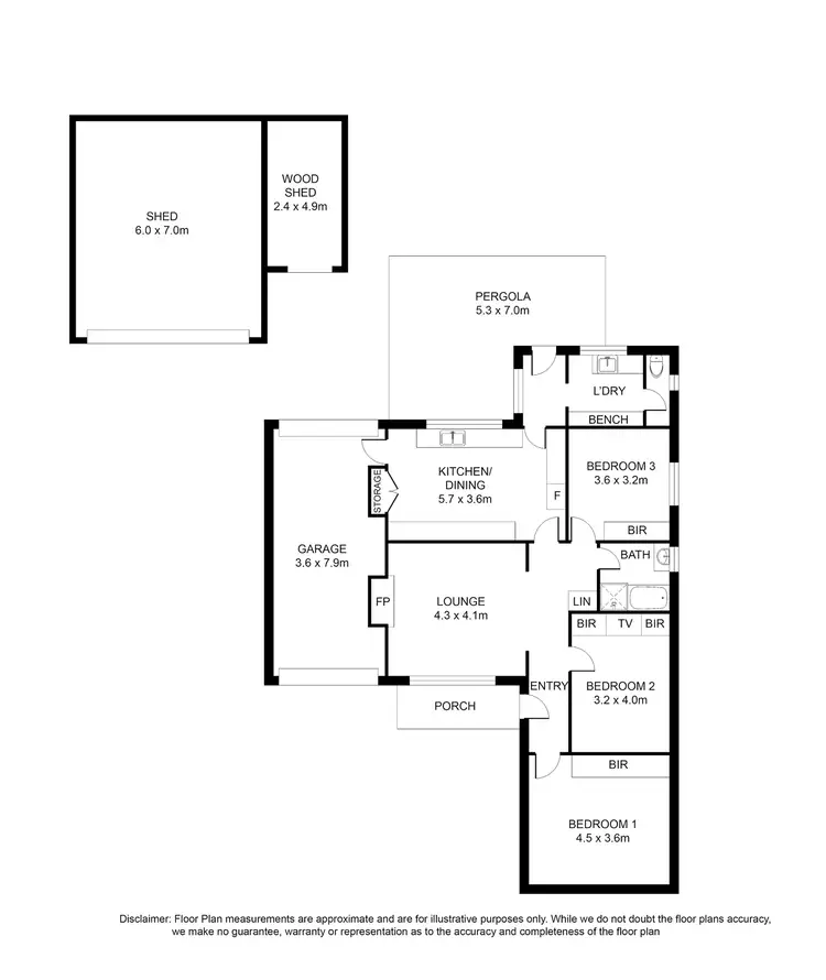 Floorplan of Homely house listing, 4 Daniel Street, Mount Gambier SA 5290