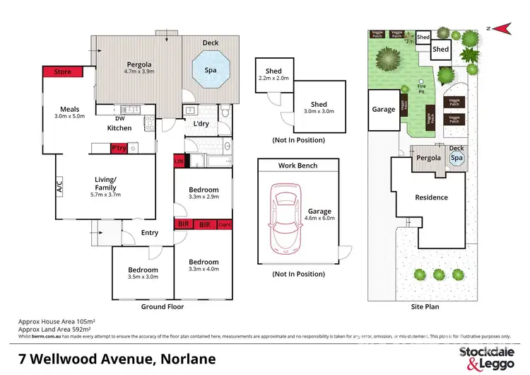 Floorplan of Homely house listing, 7 Wellwood Avenue, Norlane VIC 3214
