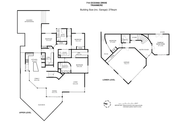 Floorplan of Homely house listing, 714 Oceana Drive, Tranmere TAS 7018
