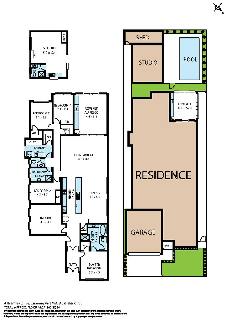 Floorplan of Homely house listing, 4 Bramley Drive, Canning Vale WA 6155