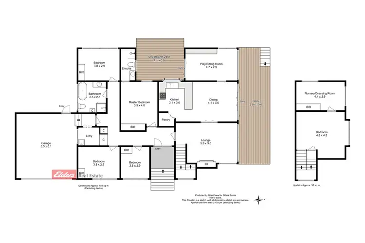 Floorplan of Homely house listing, 6 Arthur Street, Ocean Vista TAS 7320
