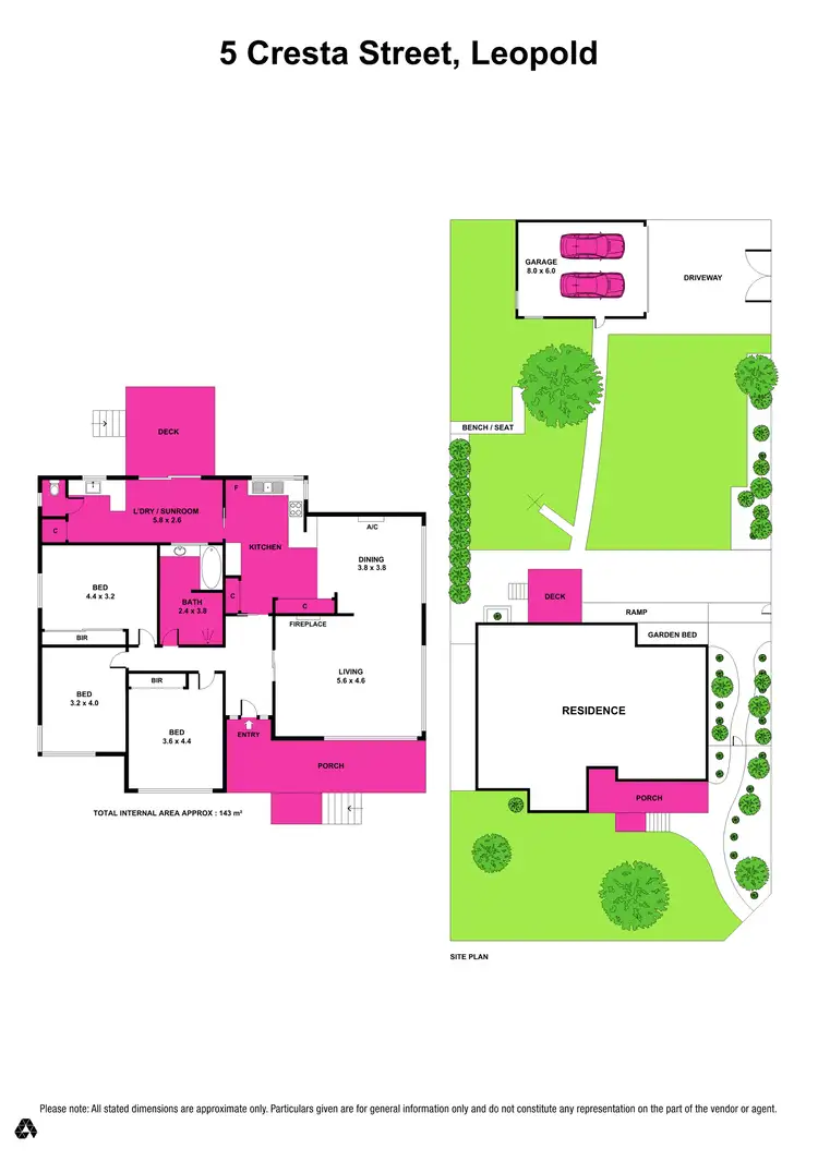 Floorplan of Homely house listing, 5 Cresta Street, Leopold VIC 3224