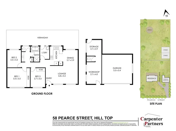 Floorplan of Homely house listing, 58 Pearce Street, Hill Top NSW 2575