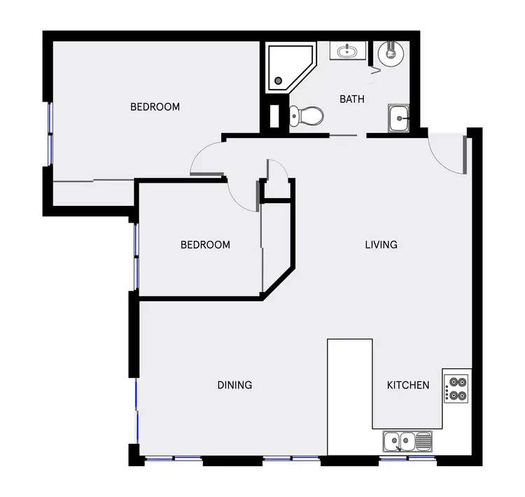 Floorplan of Homely apartment listing, 64/11 Fawkner Street, Braddon ACT 2612
