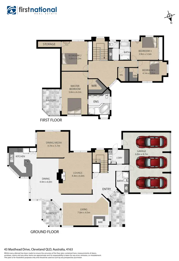 Floorplan of Homely house listing, 43 Masthead Drive, Raby Bay QLD 4163