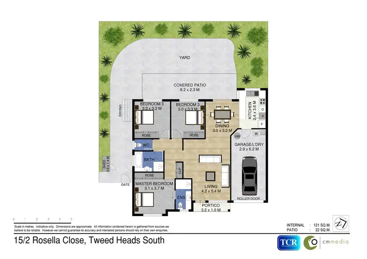 Floorplan of Homely townhouse listing, 15/2 Rosella Close, Tweed Heads South NSW 2486