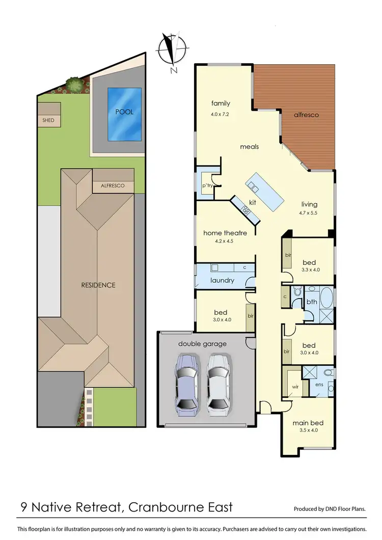 Floorplan of Homely house listing, 9 Native Retreat, Cranbourne East VIC 3977