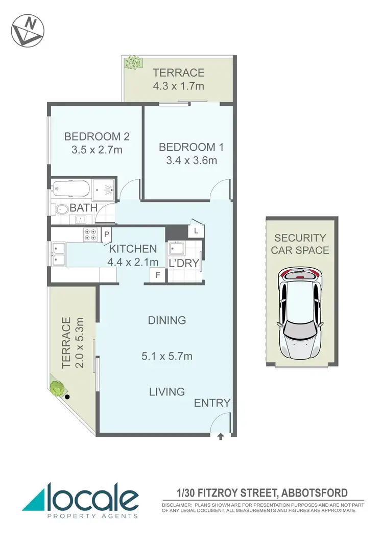 Floorplan of Homely unit listing, 1/30 Fitzroy Street, Abbotsford NSW 2046