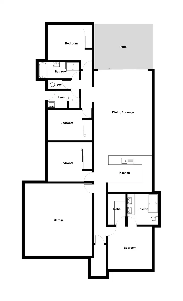 Floorplan of Homely house listing, 60 Biscayne Street, Burdell QLD 4818