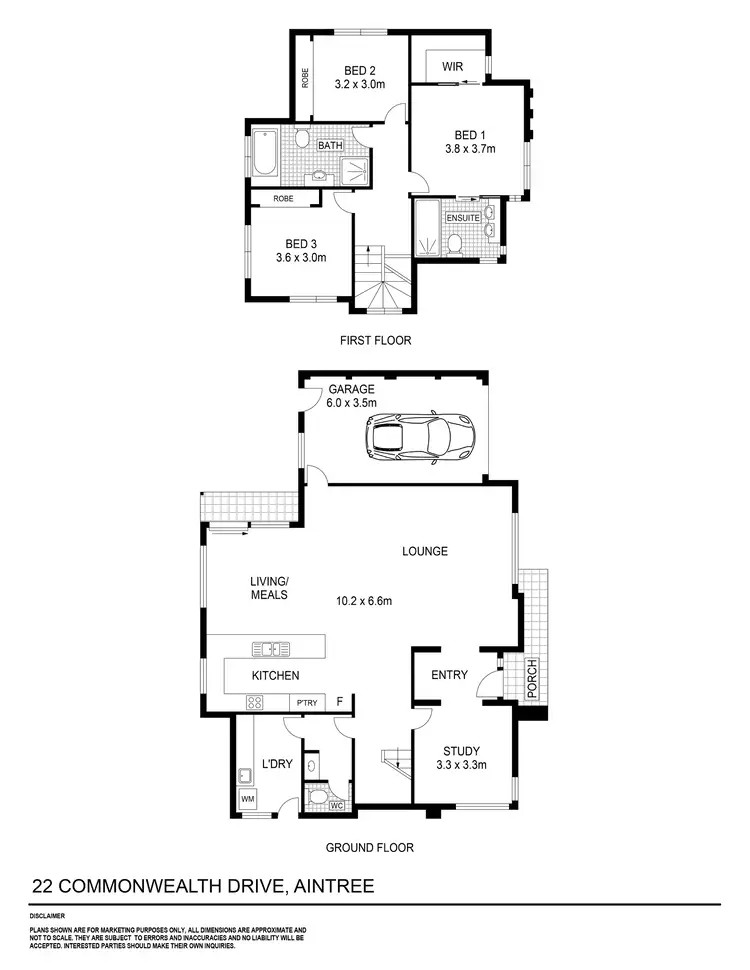 Floorplan of Homely house listing, 22 Commonwealth Drive, Aintree VIC 3336
