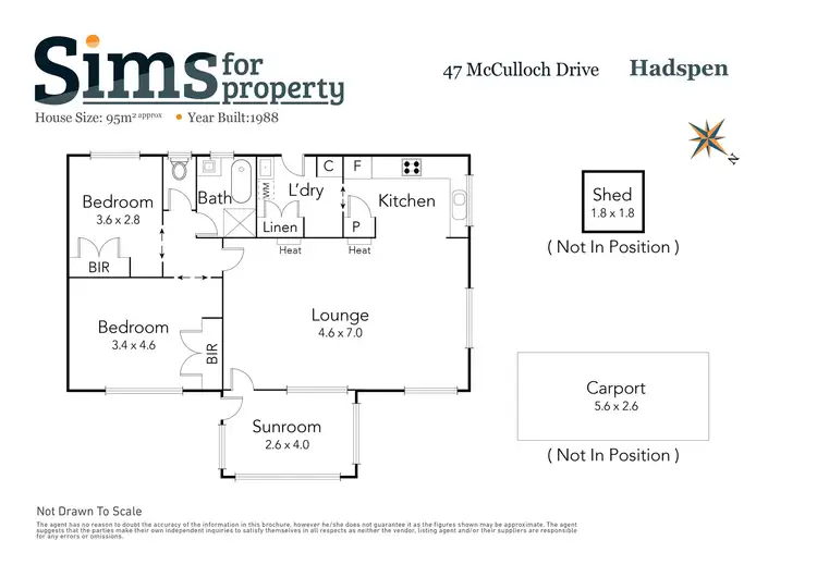 Floorplan of Homely unit listing, 47 McCulloch Drive, Hadspen TAS 7290