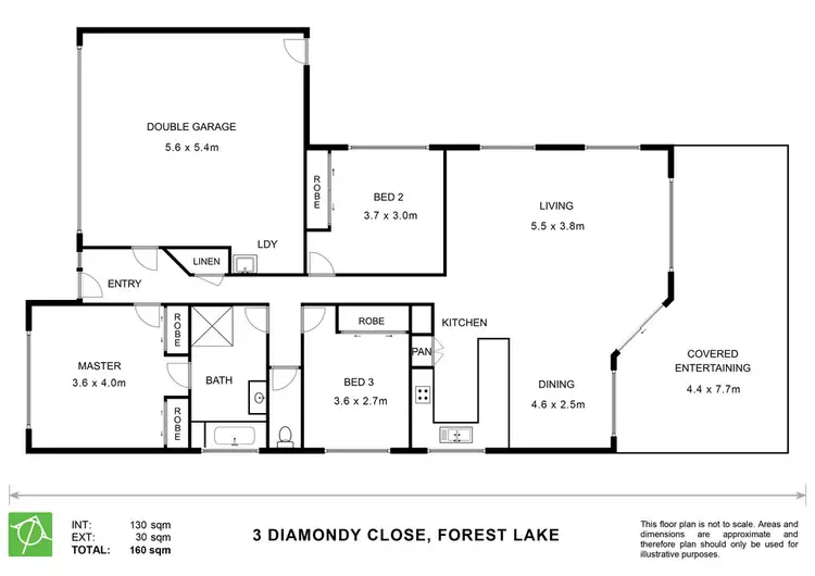 Floorplan of Homely house listing, 3 Diamondy Close, Forest Lake QLD 4078