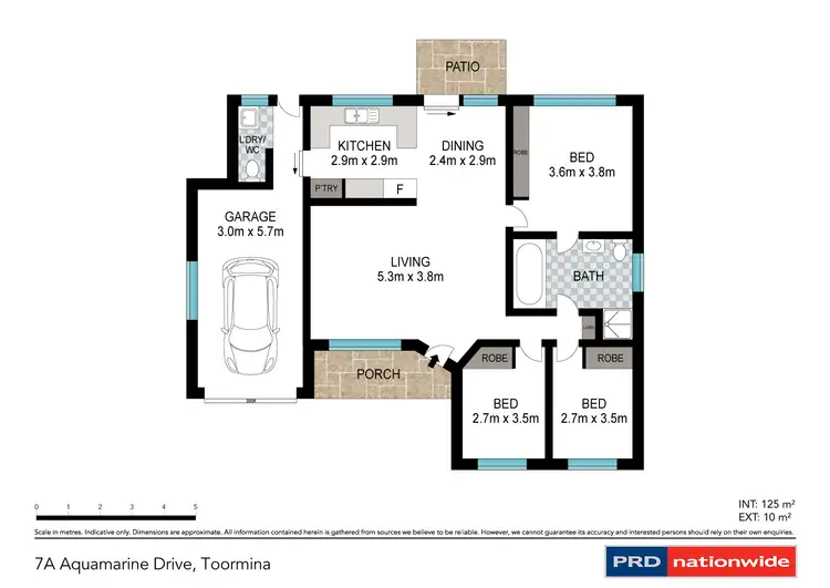 Floorplan of Homely house listing, 7a Aquamarine Drive, Toormina NSW 2452