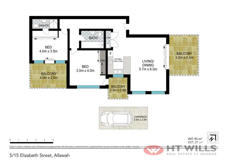 Floorplan of Homely unit listing, 5/15 Elizabeth Street, Allawah NSW 2218