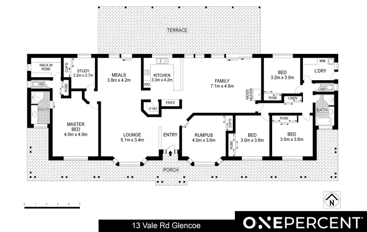 Floorplan of Homely house listing, 13 Vale Road, Glencoe QLD 4352
