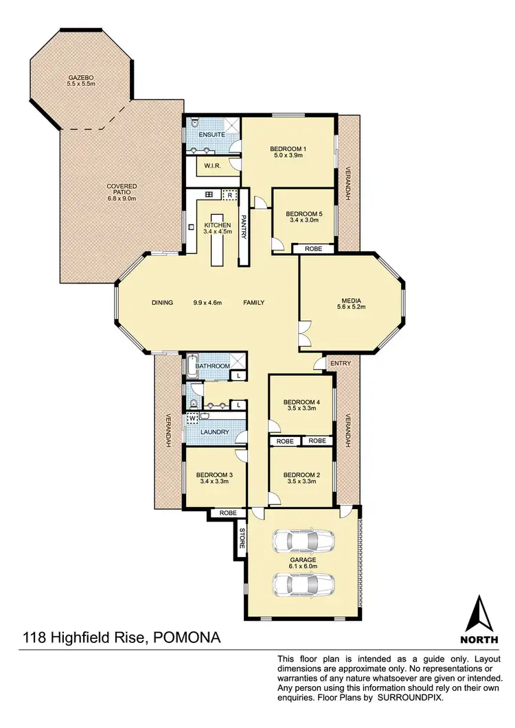 Floorplan of Homely house listing, 118 Highfield Rise, Pomona QLD 4568
