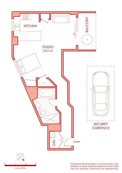 Floorplan of Homely apartment listing, 73/289-295 Sussex Street, Sydney NSW 2000