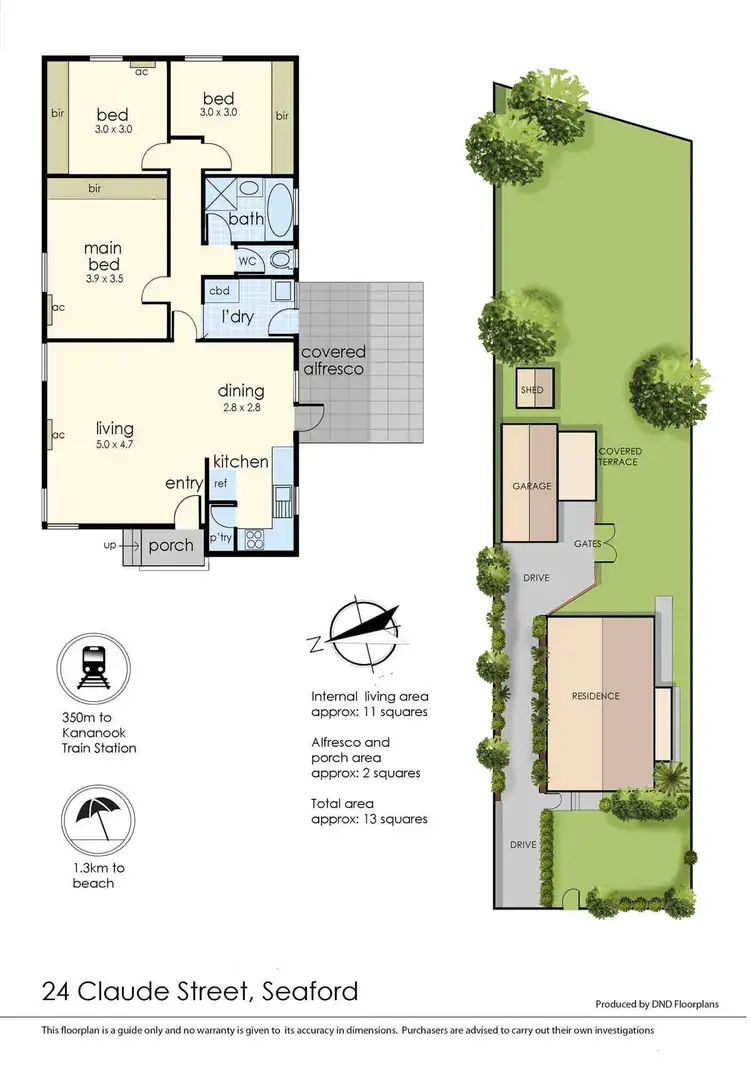 Floorplan of Homely house listing, 24 Claude Street, Seaford VIC 3198