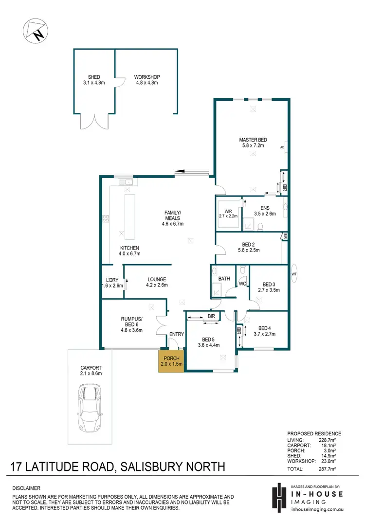 Floorplan of Homely house listing, 17 Latitude Road, Salisbury North SA 5108
