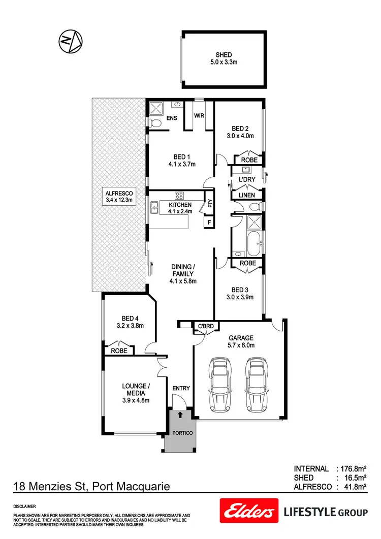 Floorplan of Homely house listing, 18 Menzies Street, Thrumster NSW 2444