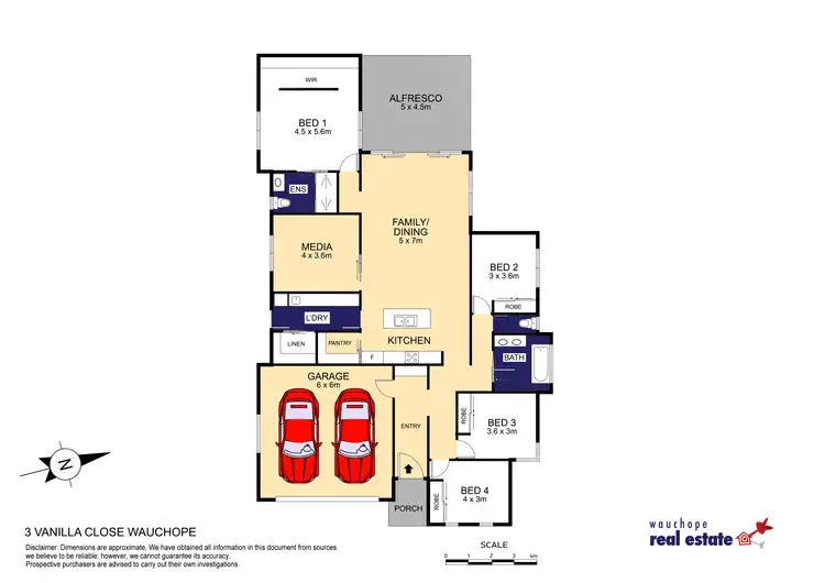 Floorplan of Homely house listing, 3 Vanilla Close, Wauchope NSW 2446
