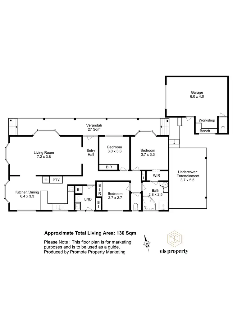 Floorplan of Homely house listing, 7 Buckingham Drive, Howrah TAS 7018