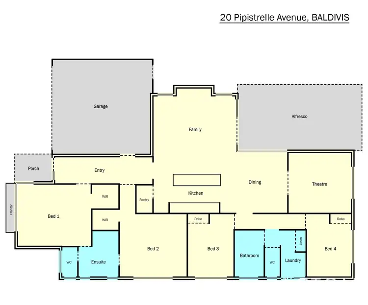 Floorplan of Homely house listing, 20 Pipistrelle Avenue, Baldivis WA 6171
