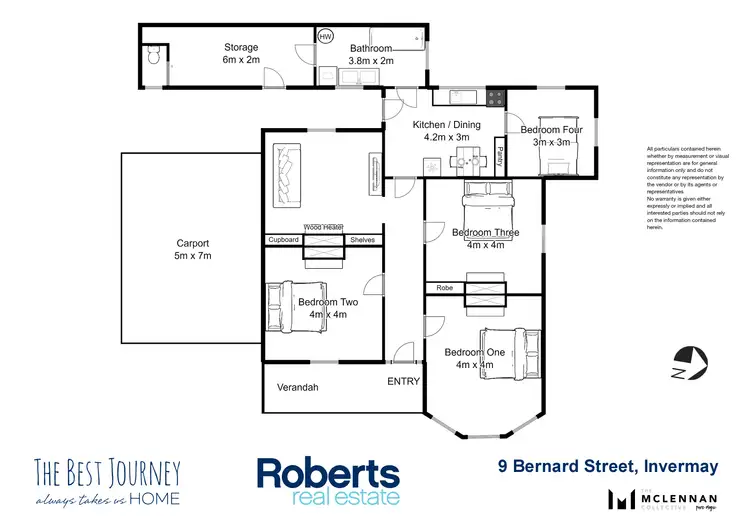 Floorplan of Homely house listing, 9 Bernard Street, Invermay TAS 7248