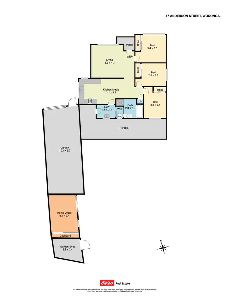 Floorplan of Homely house listing, 47 Anderson Street, Wodonga VIC 3690