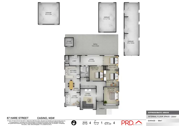 Floorplan of Homely house listing, 87 Hare Street, Casino NSW 2470