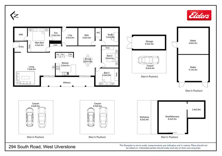 Floorplan of Homely rural property listing, 294 South Road, West Ulverstone TAS 7315