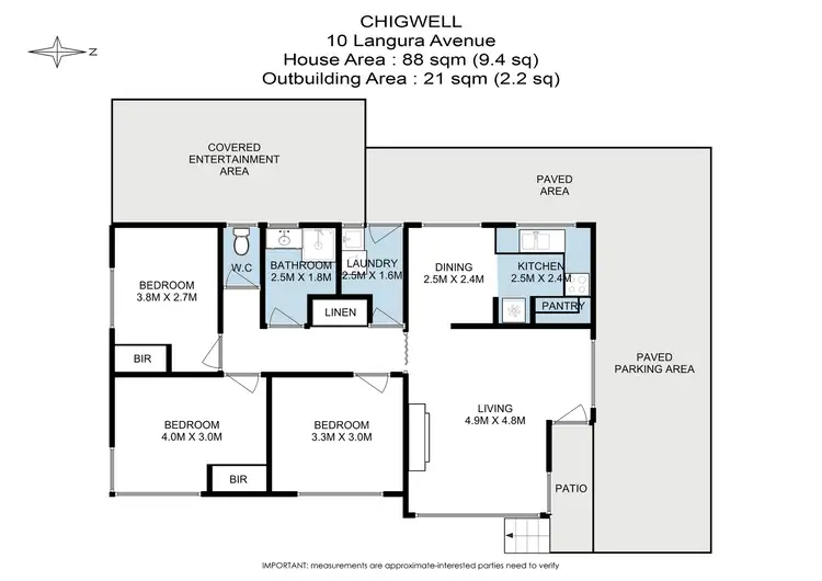 Floorplan of Homely house listing, 10 Langura Avenue, Chigwell TAS 7011