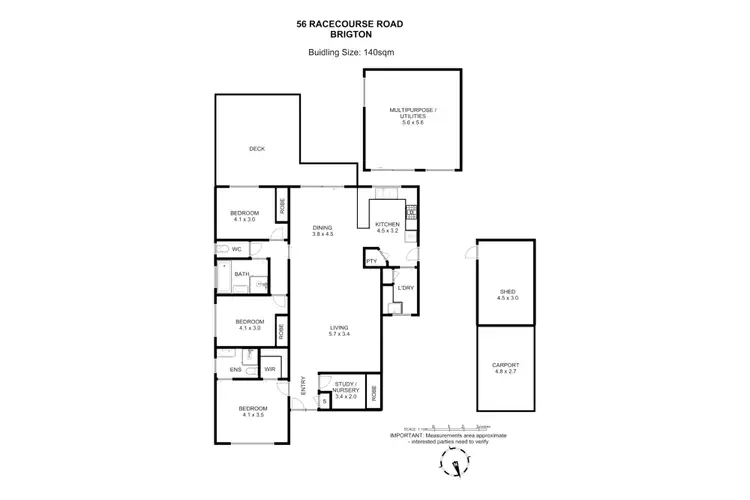 Floorplan of Homely house listing, 56 Racecourse Road, Brighton TAS 7030