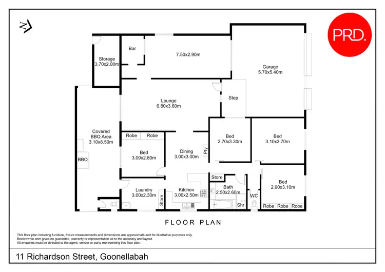 Floorplan of Homely house listing, 11 Richardson Street, Goonellabah NSW 2480