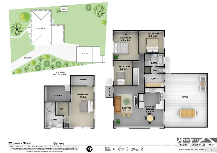 Floorplan of Homely house listing, 22 James Street, Geneva NSW 2474
