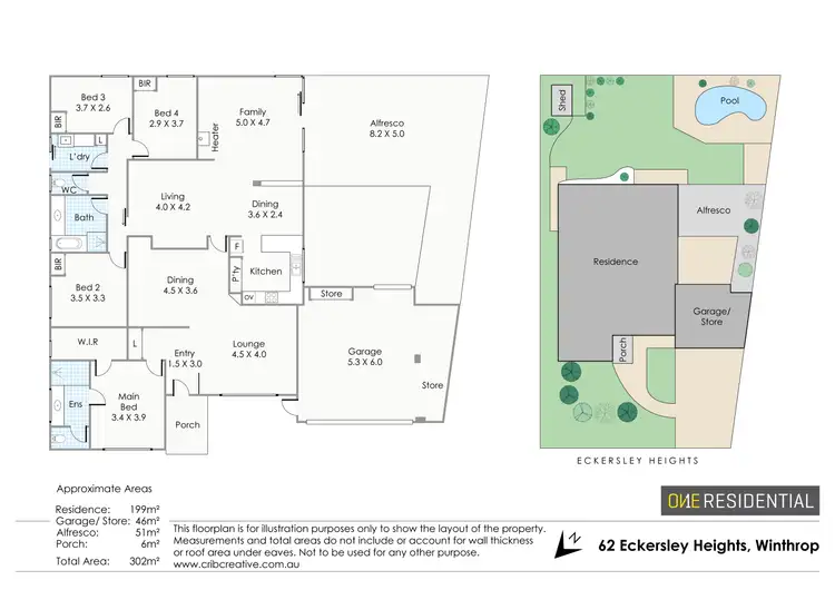 Floorplan of Homely house listing, 62 Eckersley Heights, Winthrop WA 6150