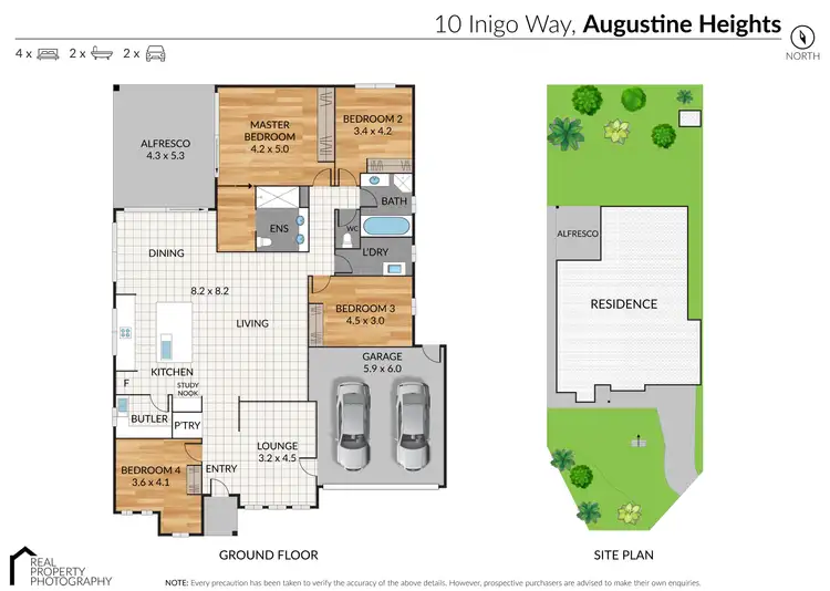 Floorplan of Homely house listing, 10 Inigo Way, Augustine Heights QLD 4300