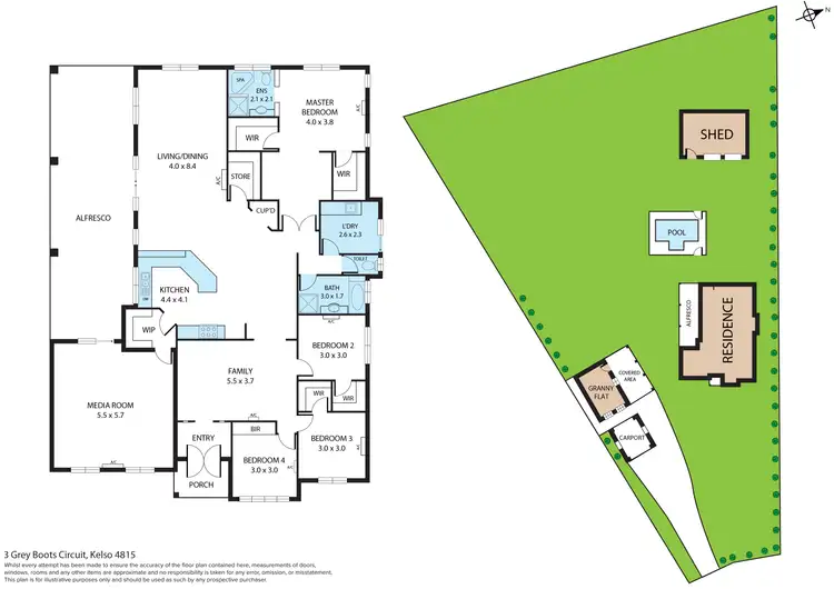 Floorplan of Homely house listing, 3 Grey Boots Circuit, Kelso QLD 4815