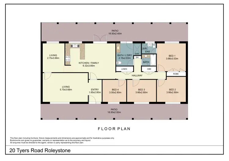 Floorplan of Homely house listing, 20 Tyers Road, Roleystone WA 6111