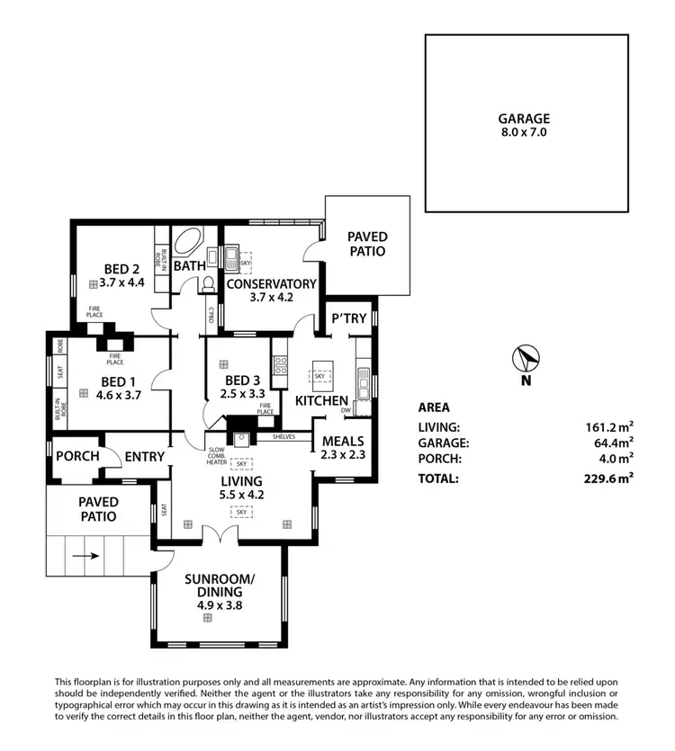 Floorplan of Homely house listing, 13 HILL STREET, Crafers West SA 5152