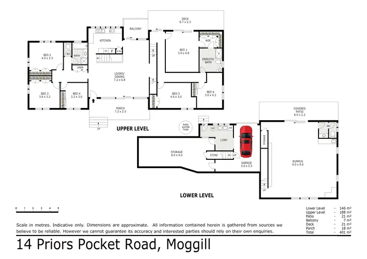 Floorplan of Homely house listing, 14 Priors Pocket Road, Moggill QLD 4070