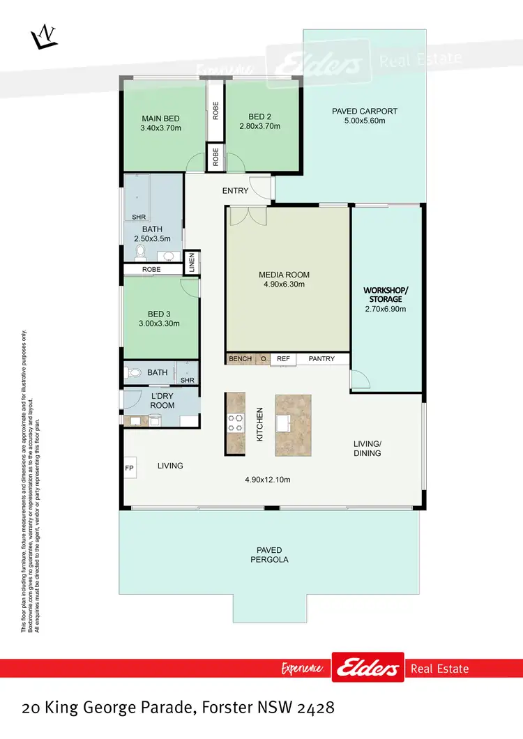 Floorplan of Homely house listing, 20 King George Parade, Forster NSW 2428