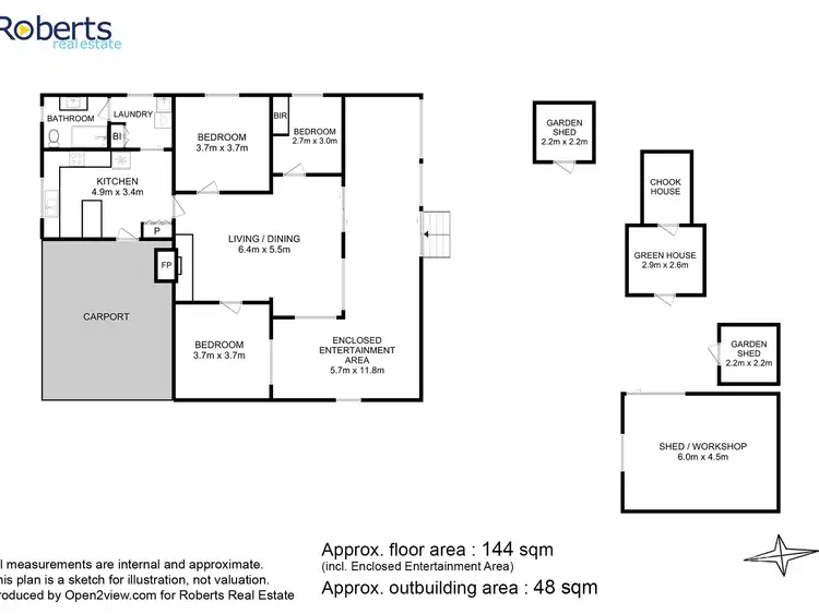 Floorplan of Homely house listing, 55 Foster Street, Bicheno TAS 7215