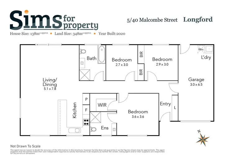 Floorplan of Homely house listing, 5/40 Malcombe Street, Longford TAS 7301