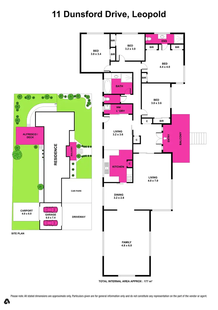 Floorplan of Homely house listing, 11 Dunsford Drive, Leopold VIC 3224