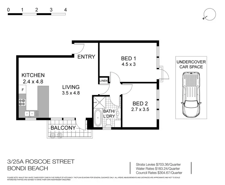 Floorplan of Homely apartment listing, 3/25a Roscoe Street, Bondi Beach NSW 2026