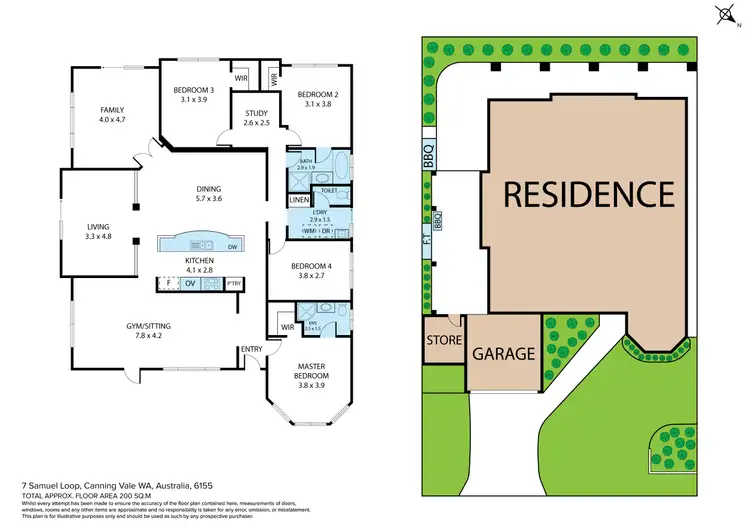 Floorplan of Homely house listing, 7 Samuel Loop, Canning Vale WA 6155